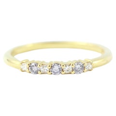 Used Julius Cohen Blue Diamond Ring in 18 Kt Gold