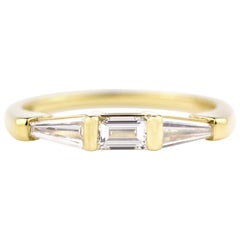 Diamant-Baguette-Ring von Julius Cohen