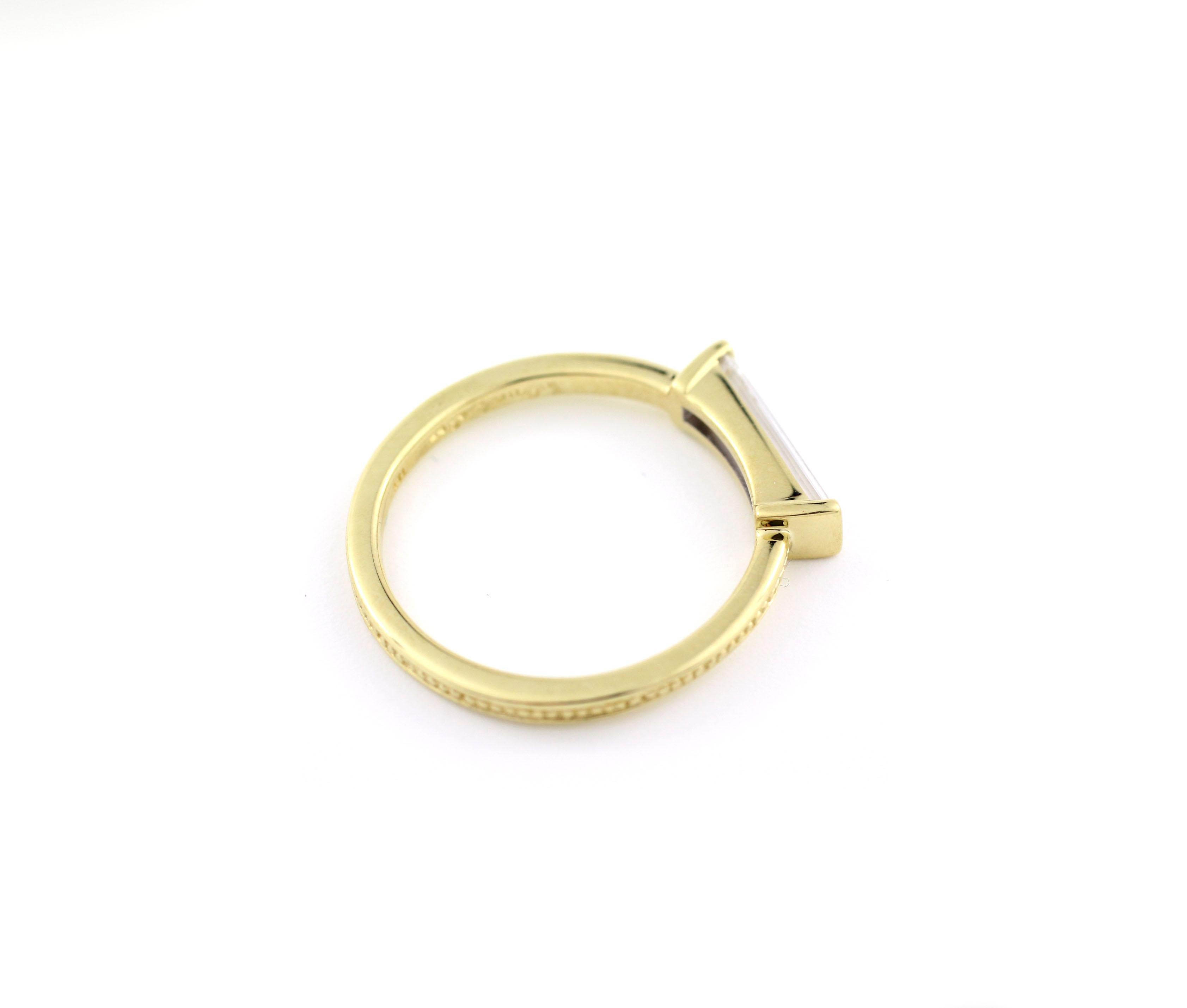 Contemporary Julius Cohen Diamond Bar Ring