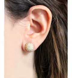 Julius Cohen Boucles d'oreilles dôme pavé de diamants