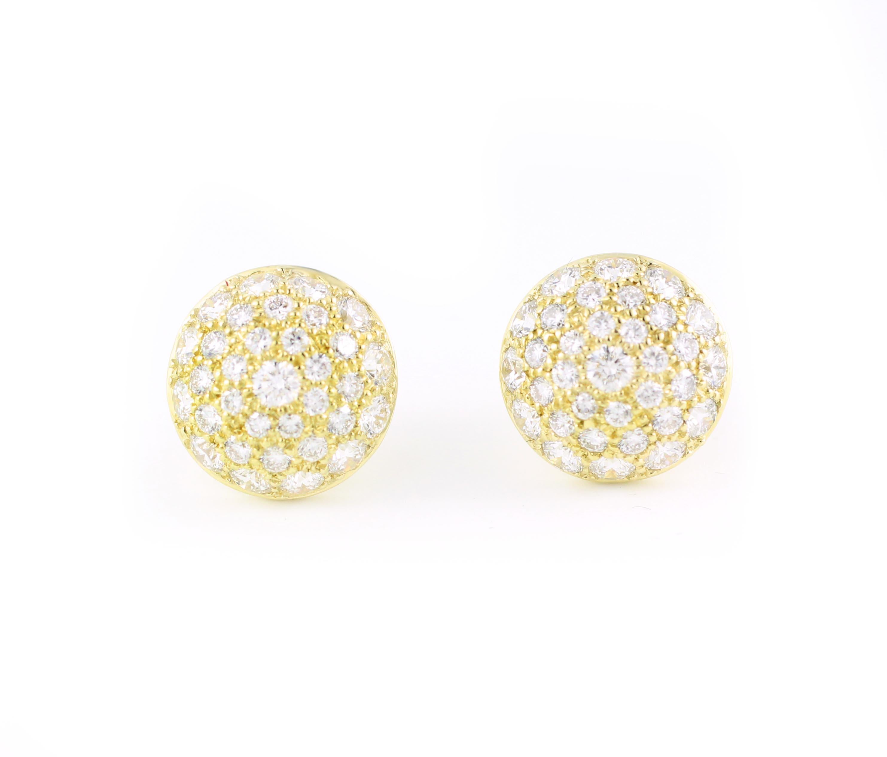 julius cohen yellow diamond earrings