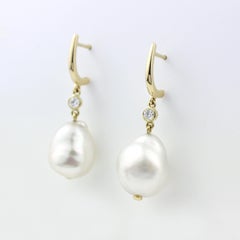 Julius Cohen Freshwater Baroque Pearl Earrings