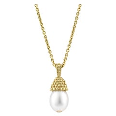 Julius Cohen Pearl and Diamond Berry Pendant
