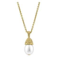 Julius Cohen Pearl and Diamond Berry Pendant