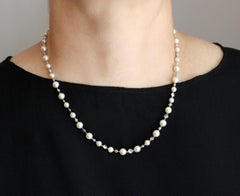 Collar Julius Cohen de perlas y diamantes