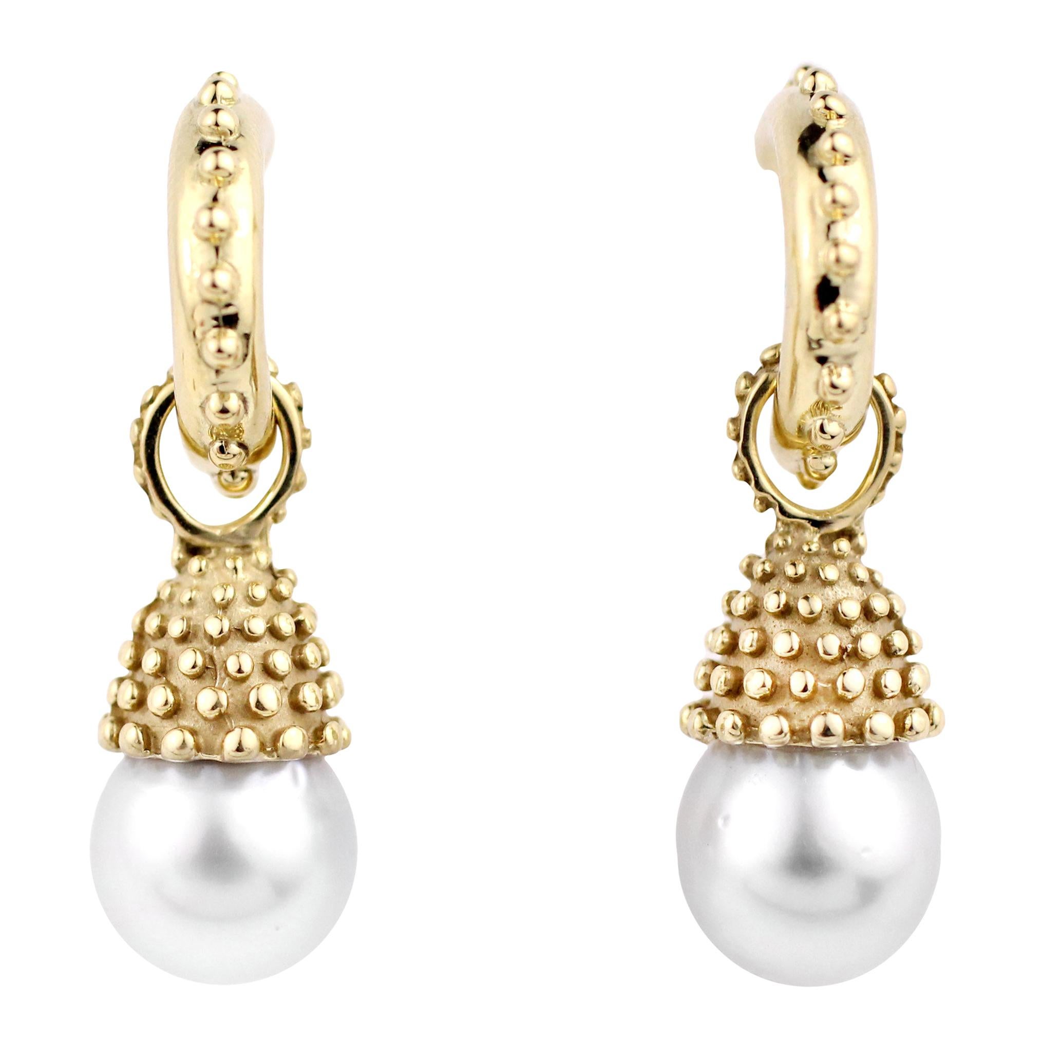 Julius Cohen Pearl Drop Earrings