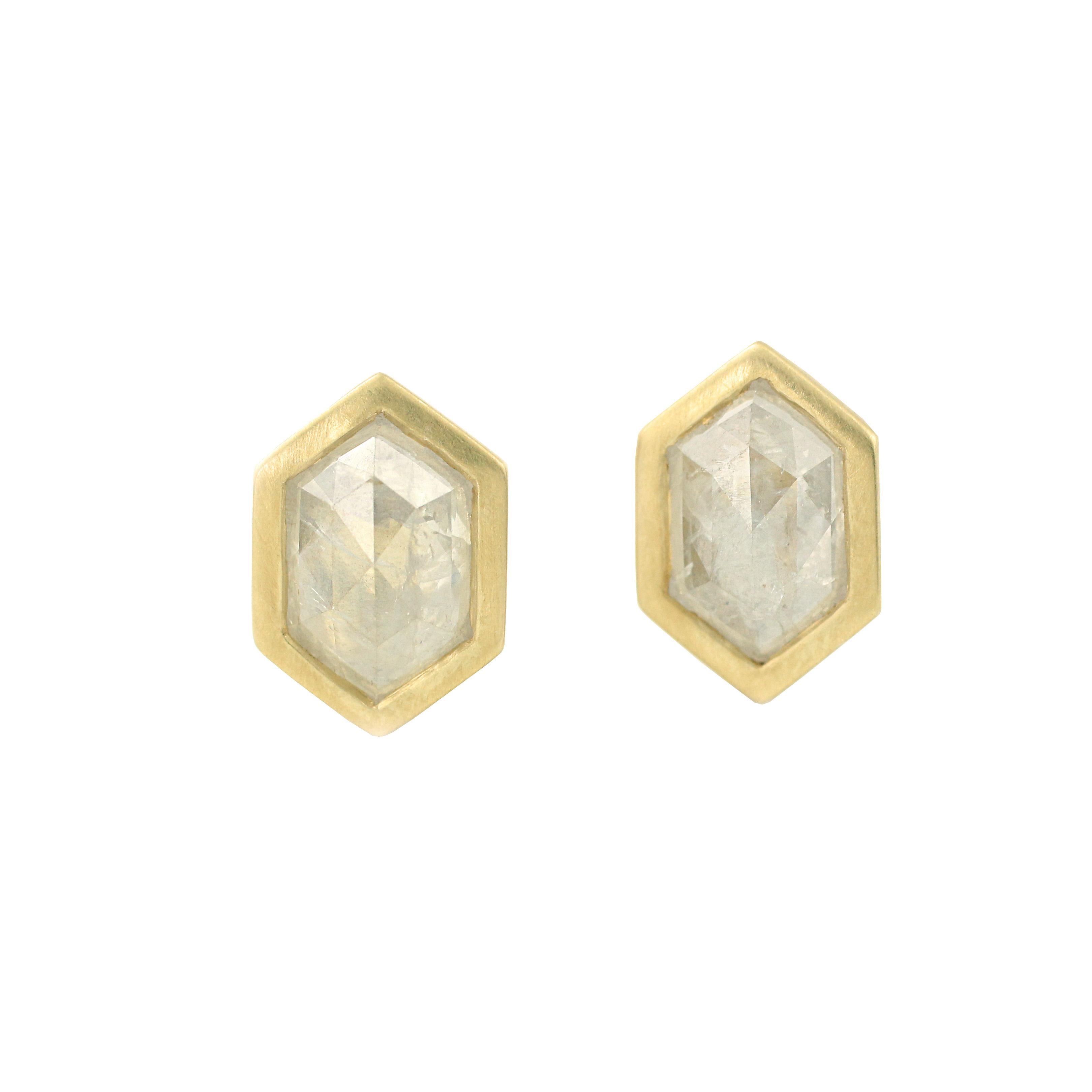 Julius Cohen Rose Cut Diamond Earrings