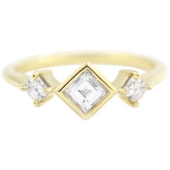 Julius Cohen Square Diamond Ring