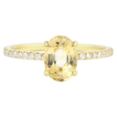 Julius Cohen Yellow Sapphire Ring