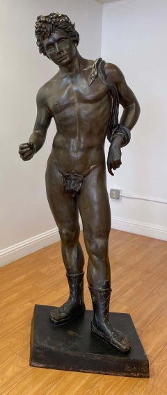 Bronzeskulptur in Lebensgröße von Julius Emil Epple, ca. 1920