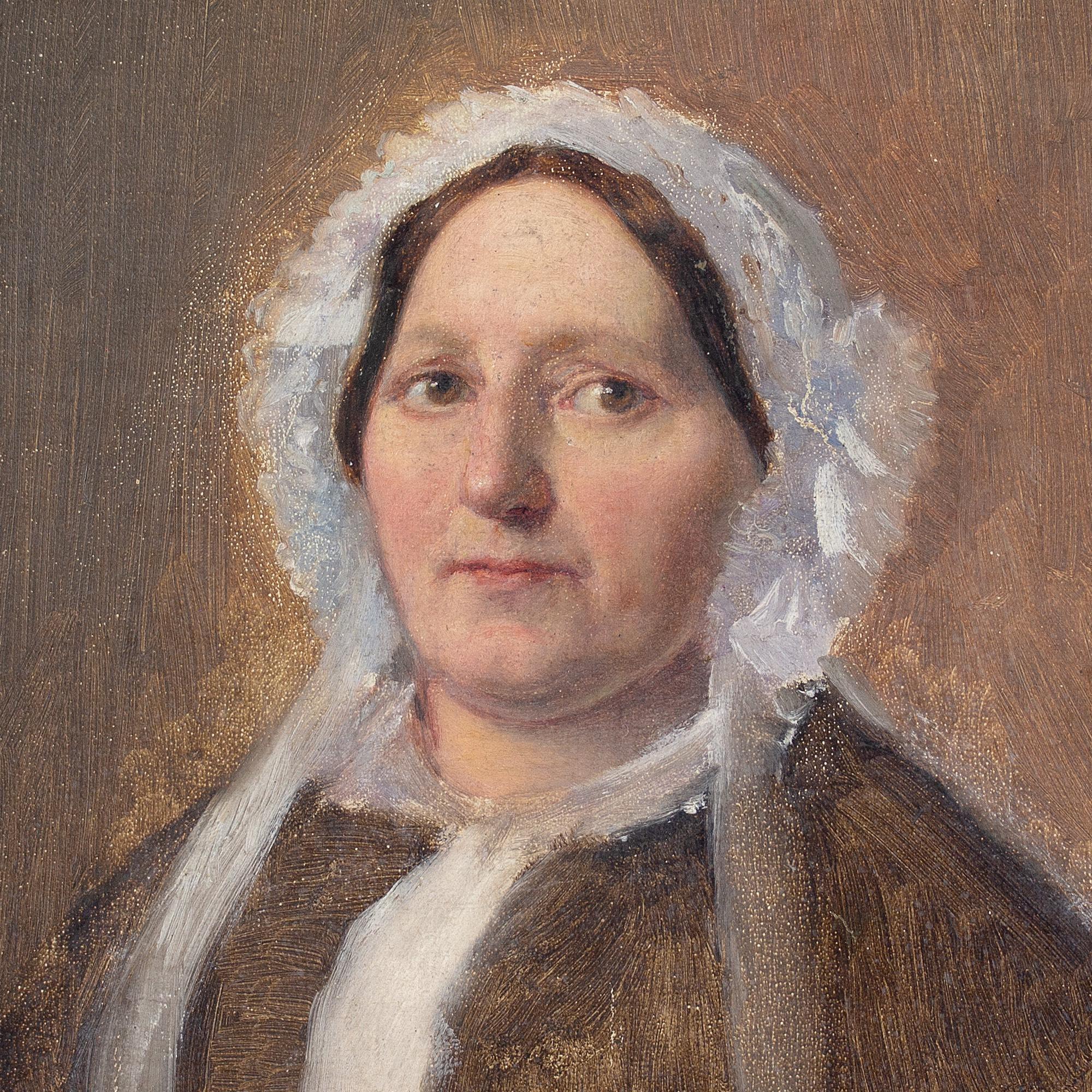 Julius Friedländer, Portrait Of The Artist’s Mother, Oil Painting  For Sale 4