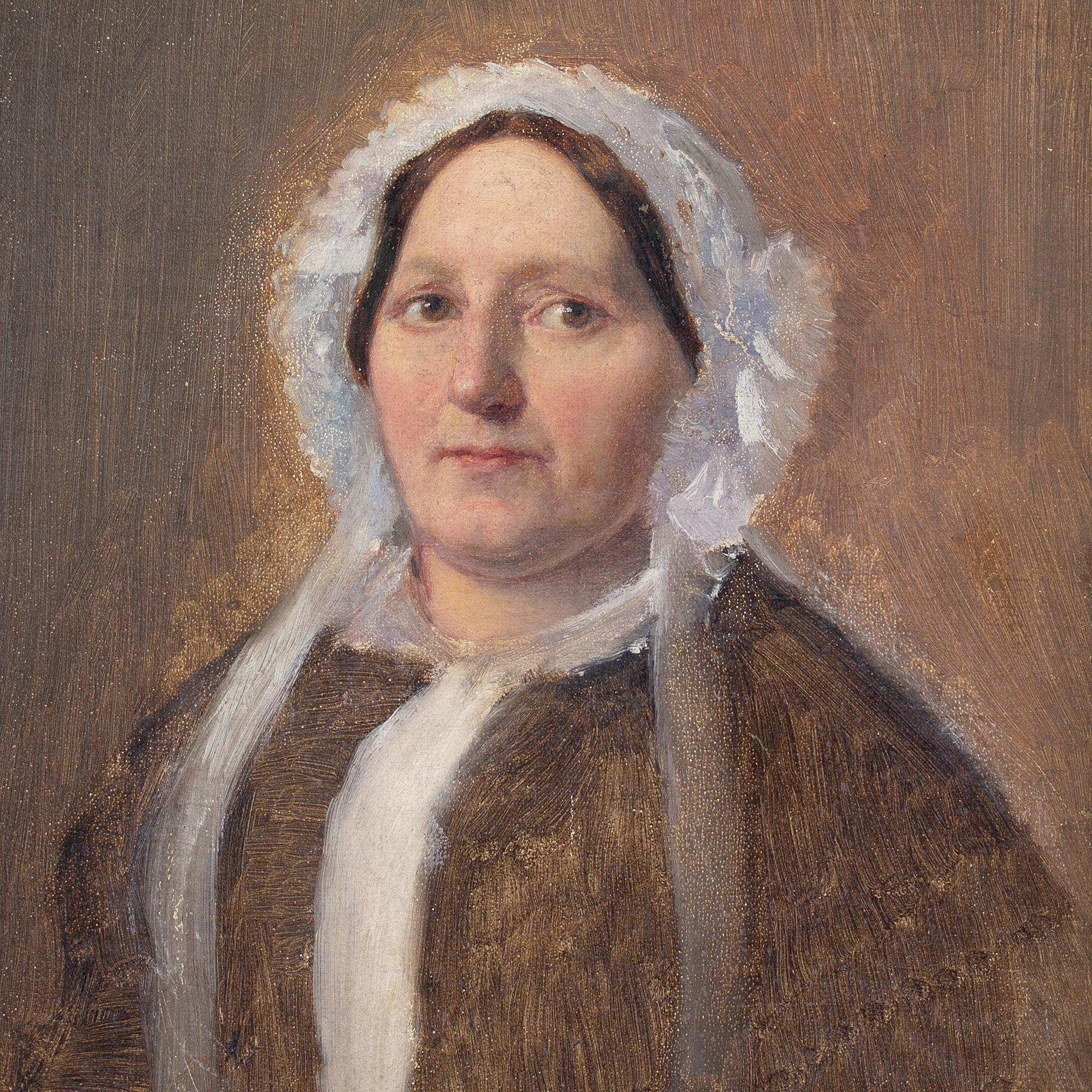 Julius Friedländer, Portrait Of The Artist’s Mother, Oil Painting  For Sale 6