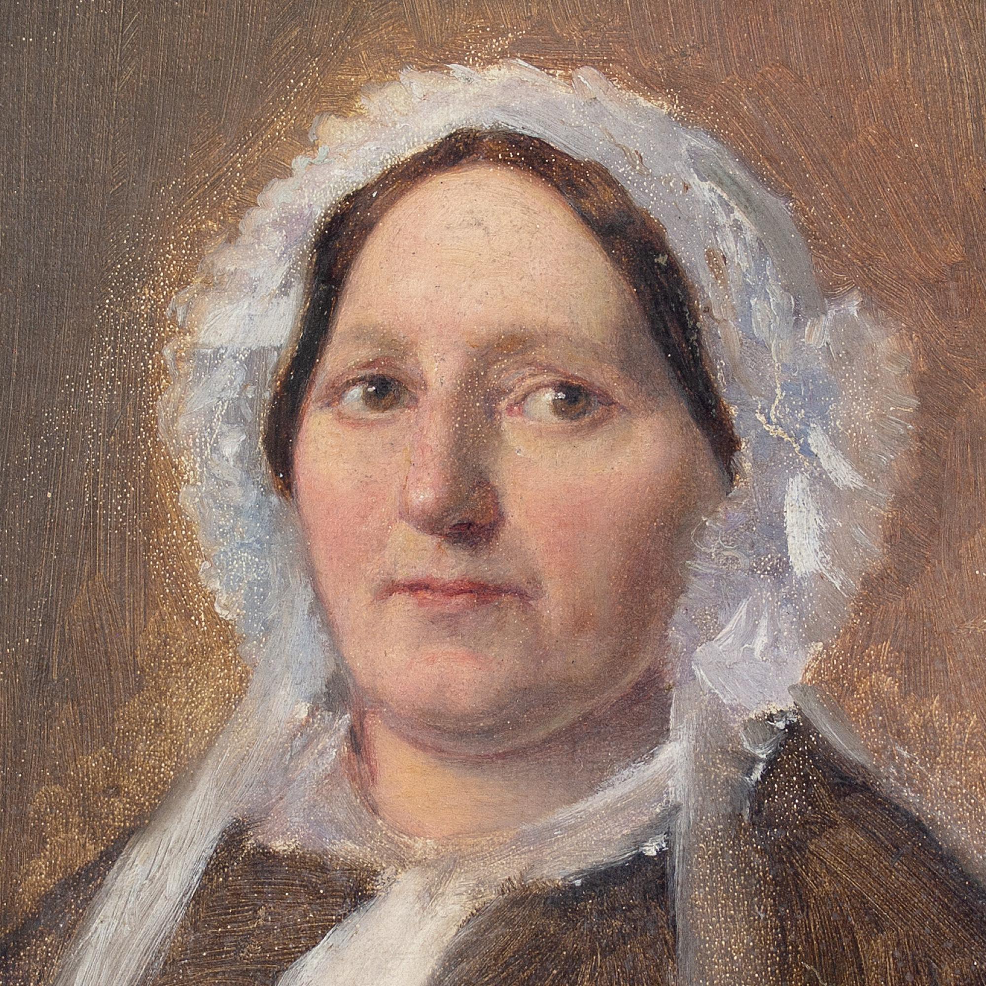 Julius Friedländer, Portrait Of The Artist’s Mother, Oil Painting  For Sale 7