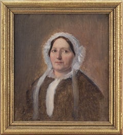 Vintage Julius Friedländer, Portrait Of The Artist’s Mother, Oil Painting 