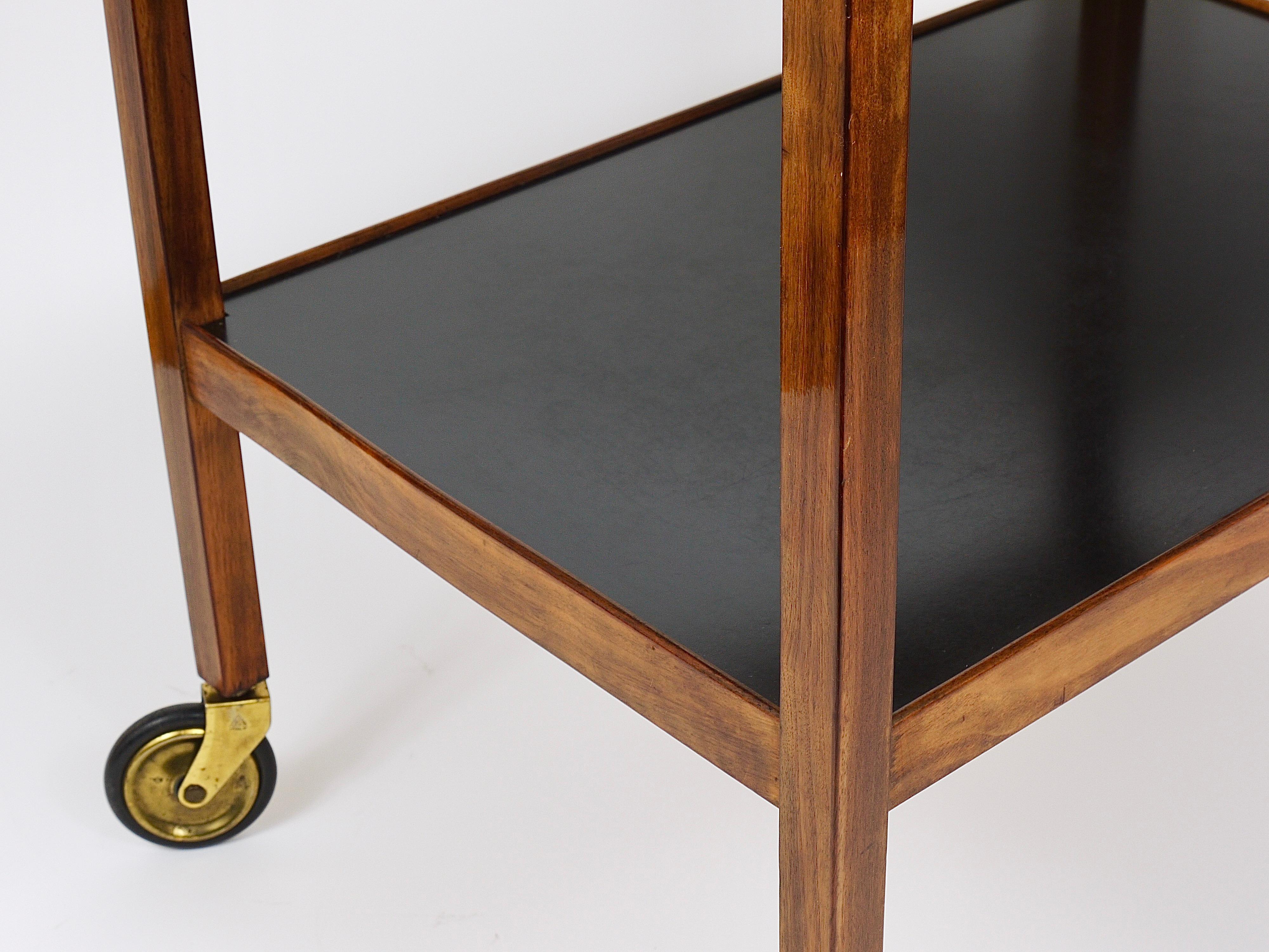 Julius Jirasek Werkstätte Hagenauer Bar Cart Serving Trolley, Vienna, 1930s 6