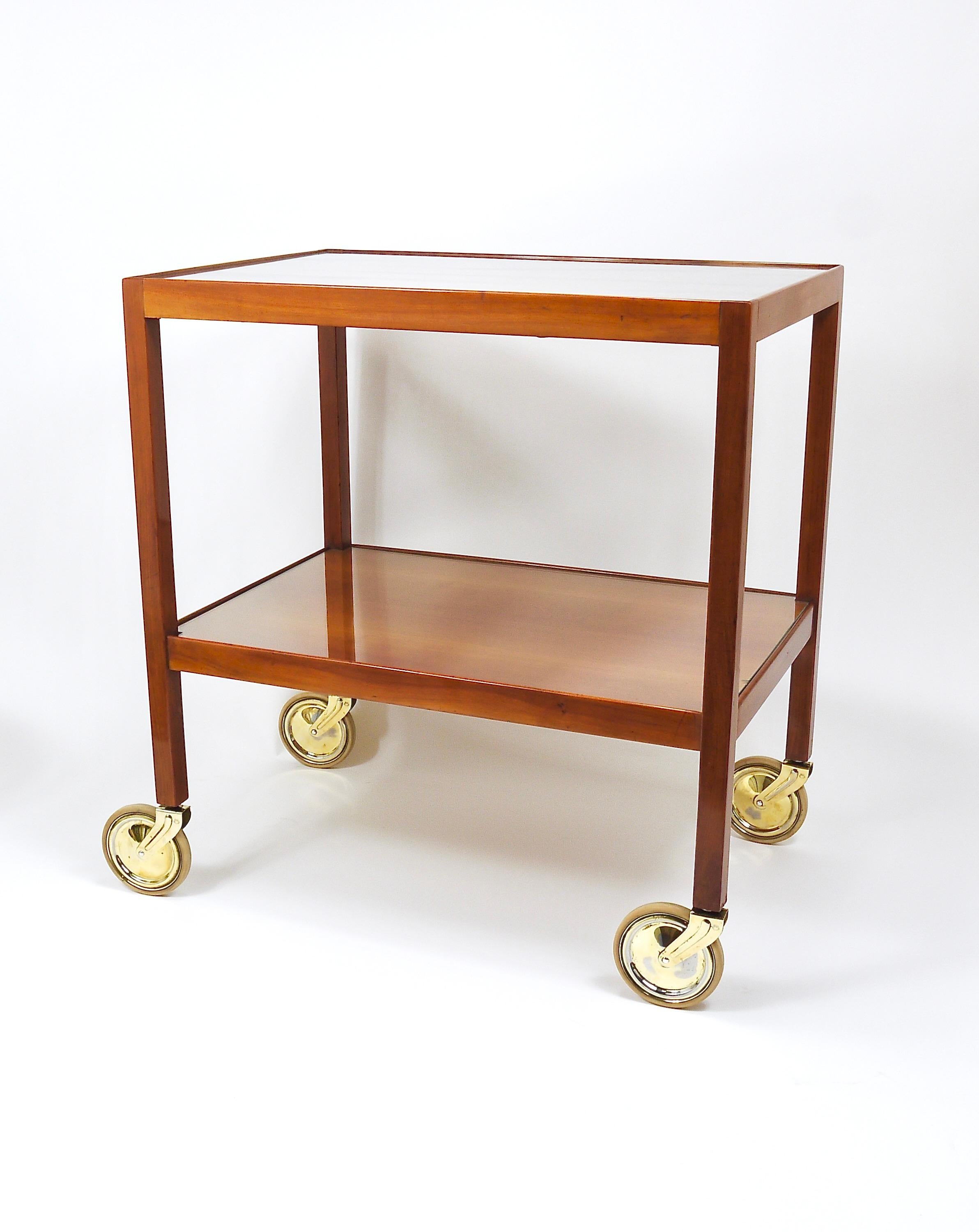 Julius Jirasek Werkstätte Hagenauer Bar Cart Serving Trolley, Vienna, 1930s For Sale 6