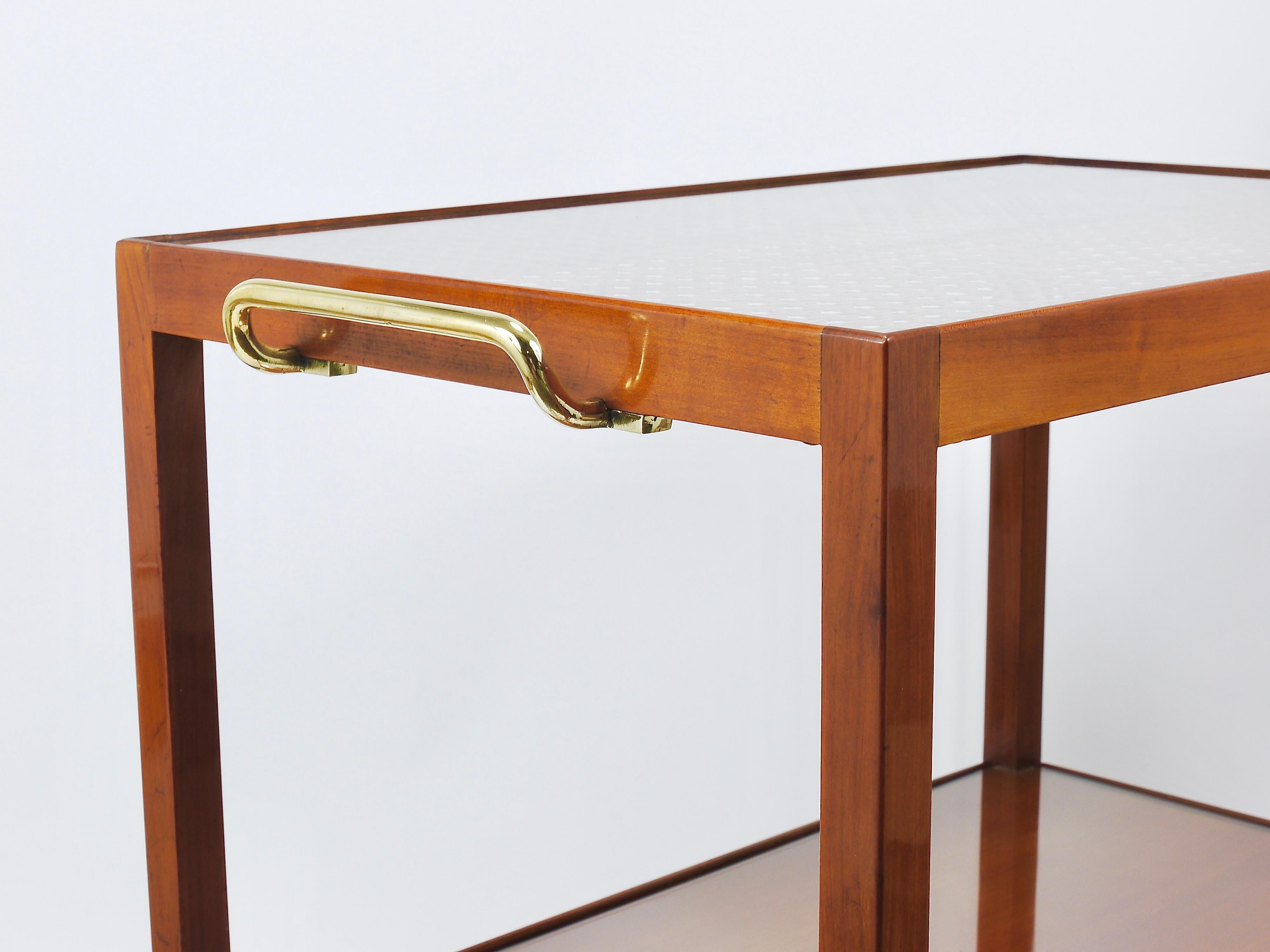 Julius Jirasek Werkstätte Hagenauer Bar Cart Serving Trolley, Vienna, 1930s For Sale 7