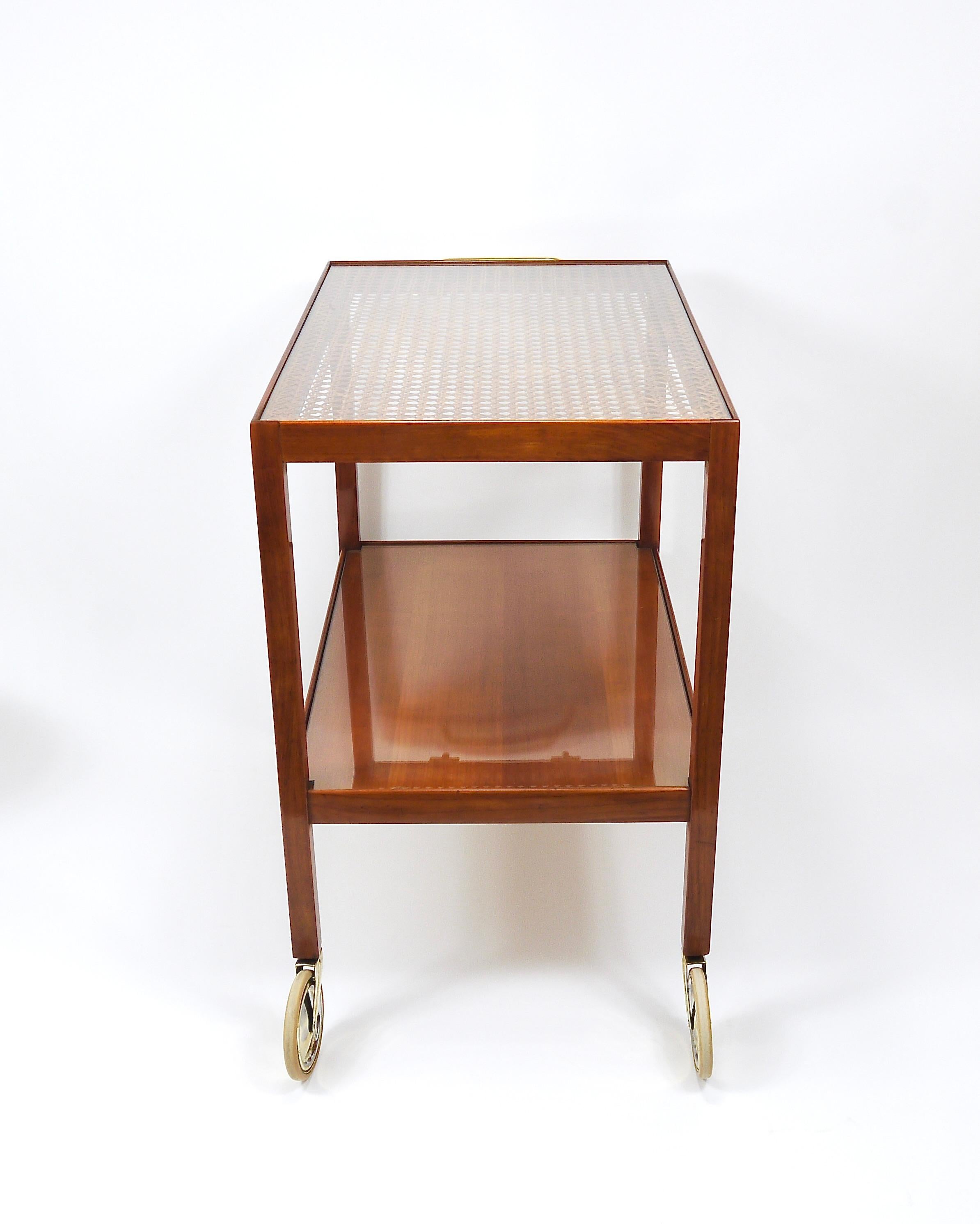 Julius Jirasek Werkstätte Hagenauer Bar Cart Serving Trolley, Vienna, 1930s For Sale 8