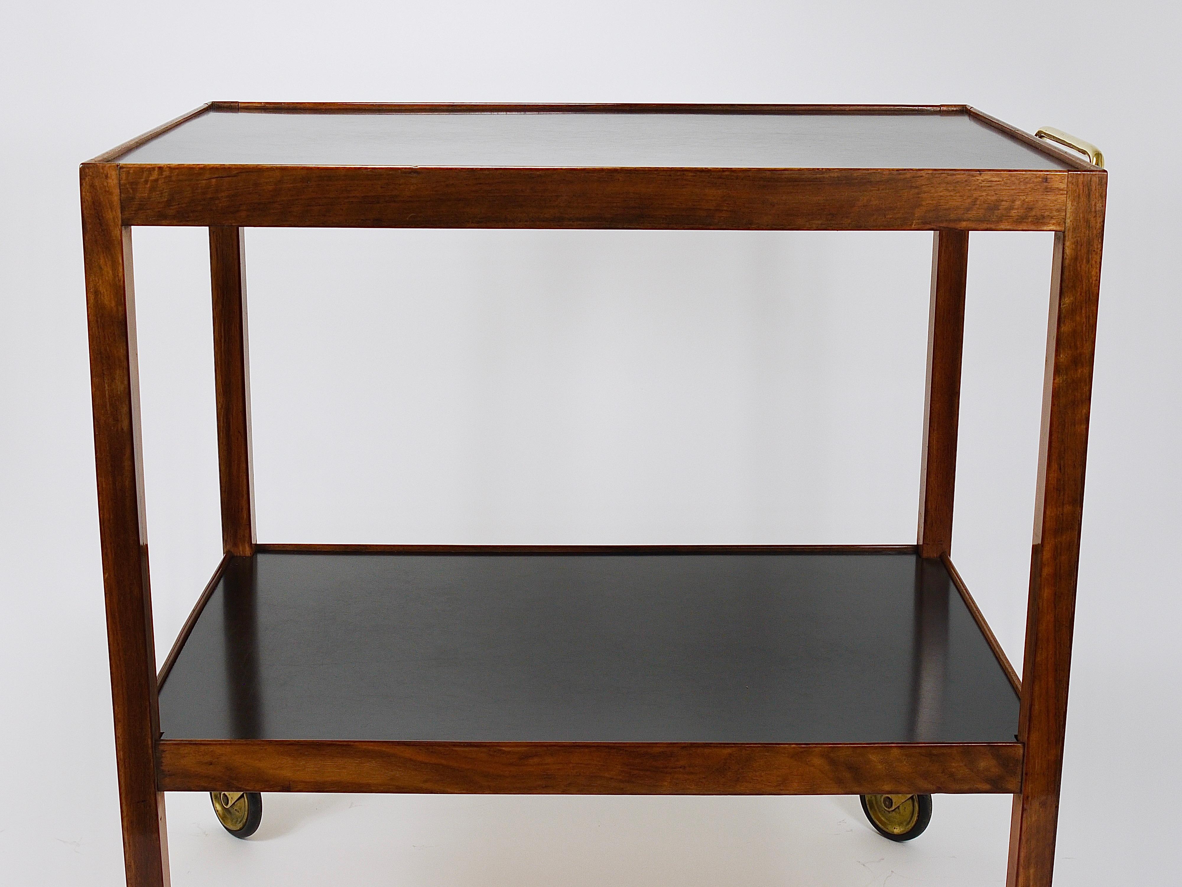 Julius Jirasek Werkstätte Hagenauer Bar Cart Serving Trolley, Vienna, 1930s 9