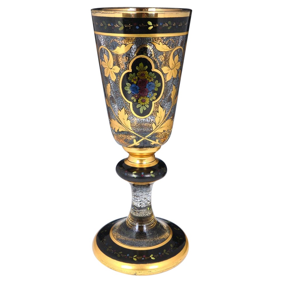Julius Mühlhaus Glass Goblet c1910