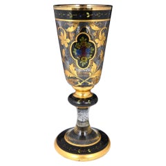 Julius Mühlhaus Glass Goblet c1910 Julius Mühlhaus Glass Goblet c1910