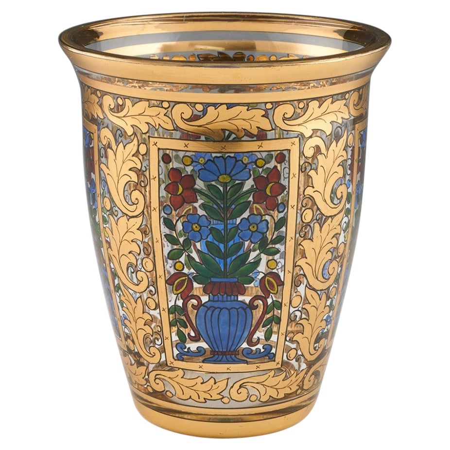 Vaso Jugendstil decorato Julius Mulhaus o Hermann Pautsch, circa 1910 in vendita