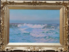 Sonnenschein am Meer – Cornwall Meereslandschaft – Ölgemälde der britischen Newlyn School