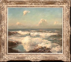 The Summer Sea, Newquay, 19th Century by Julius Olsson (1864-1942)