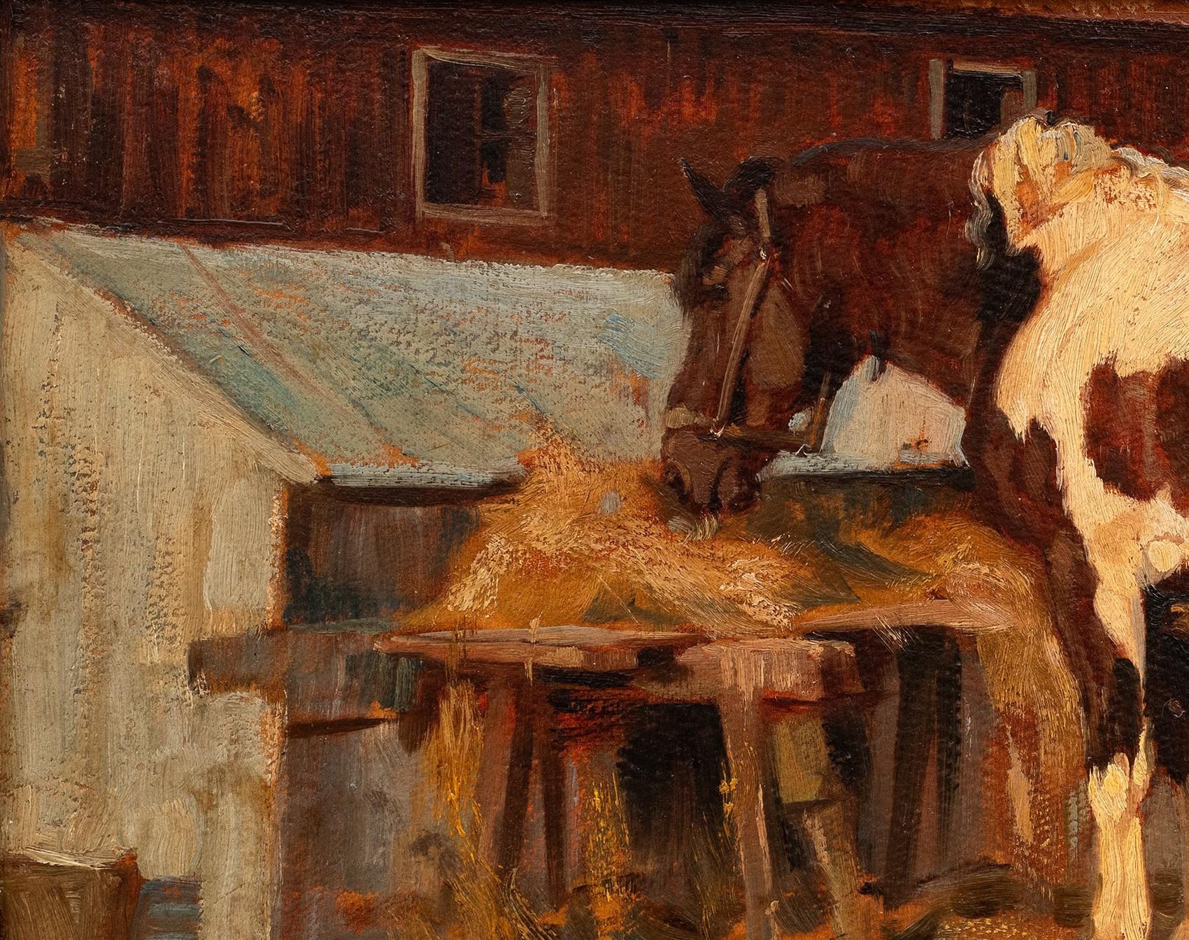 Pittura antica di cavalli

