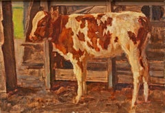 Portrait of a "Calf in a Stable" Julius Paul Junghanns (German, 1876-1958)