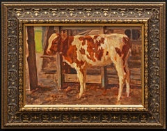 Portrait of a "Calf in a Stable" Julius Paul Junghanns (German, 1876-1958)