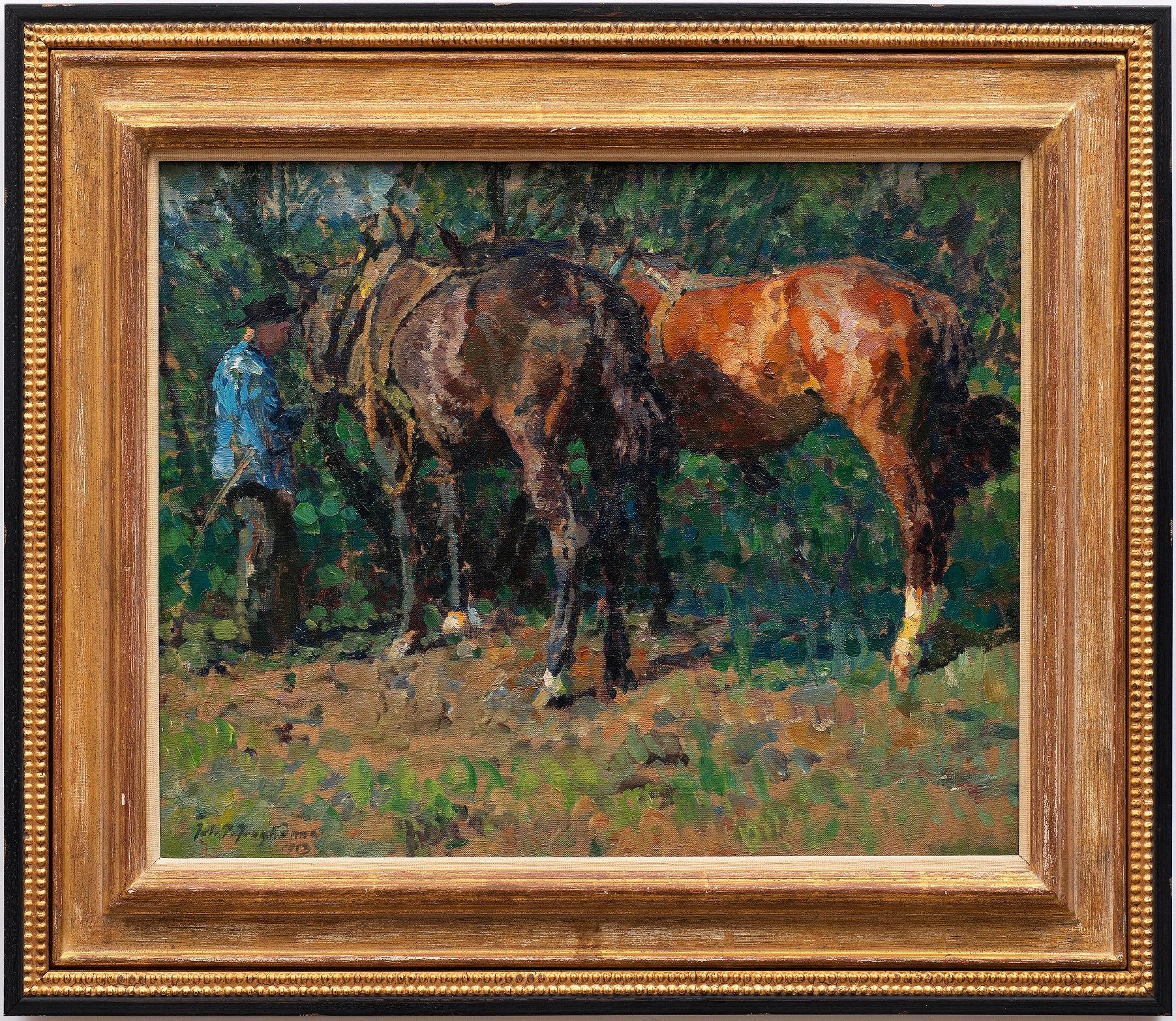 "In giugno (Im Juni)" Di Julius Paul Junghanns, datato "1913".