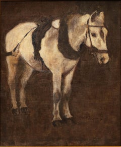 "Portrait of a Standing Horse" Julius Paul Junghanns (German, 1876-1958)