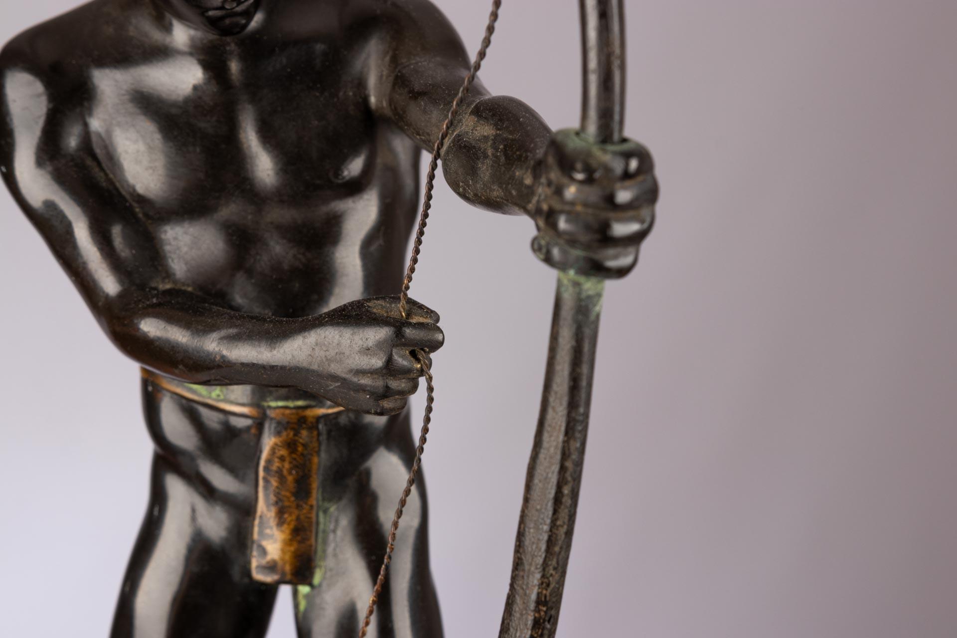 Julius Paul Schmidt-Felling - El arquero, escultura de bronce, Alemania, Berlín 1900 en venta 2