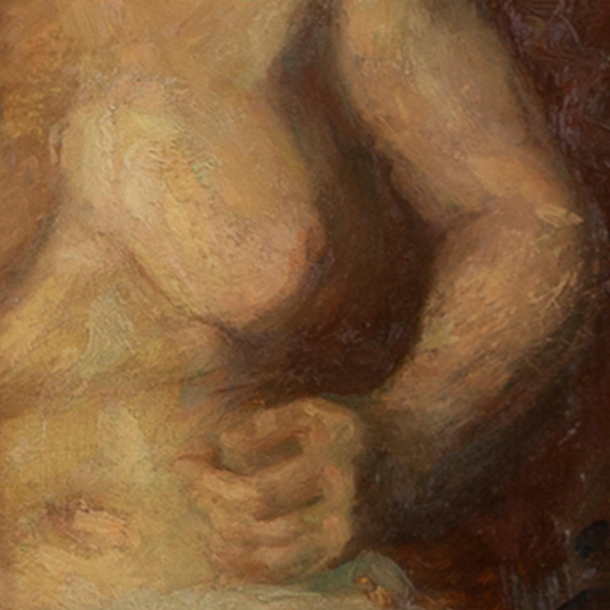 Julius Paulsen, A letto, Pittura ad olio 3