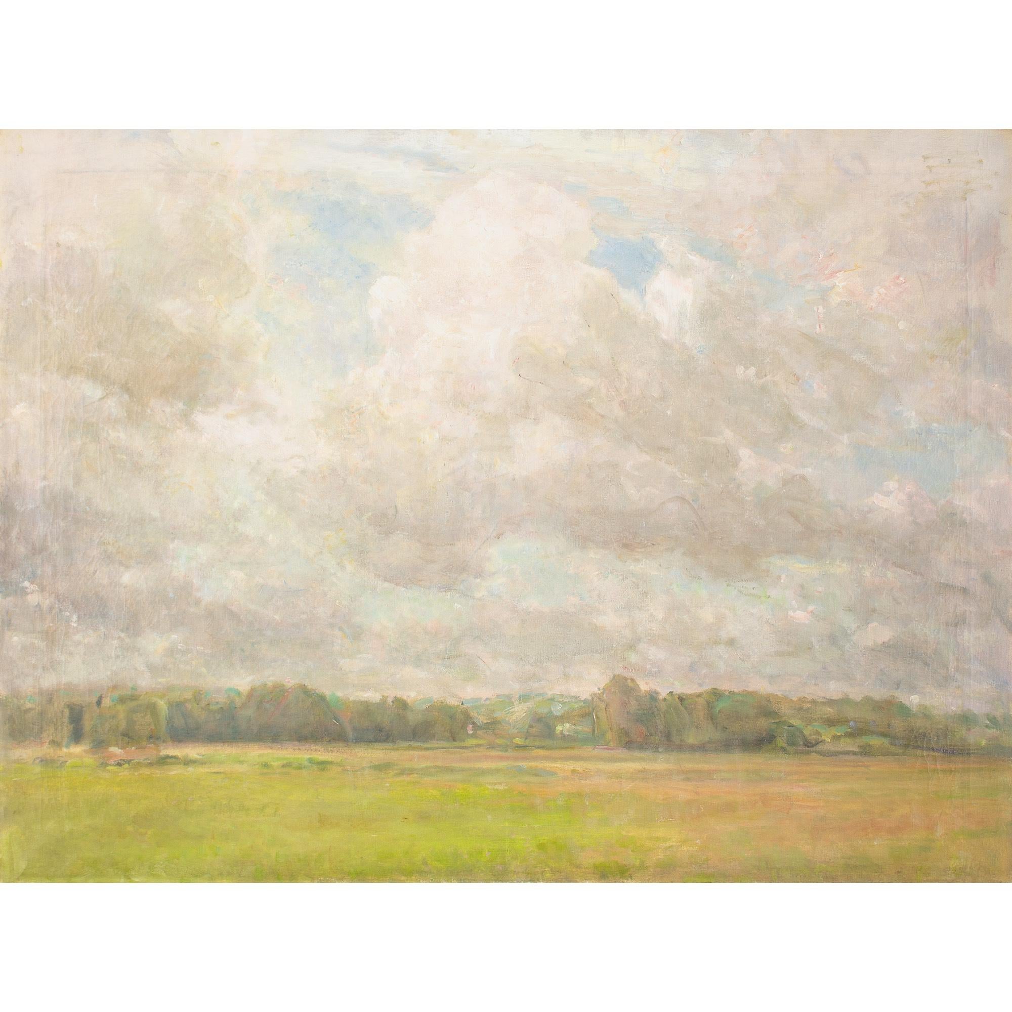Julius Paulsen, Big Clouds, Oil Painting 1