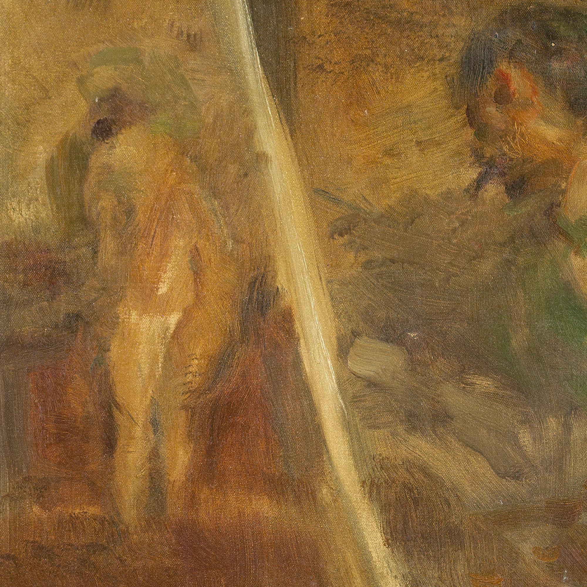 Julius Paulsen, Autoritratto con modella, Pittura a olio 4