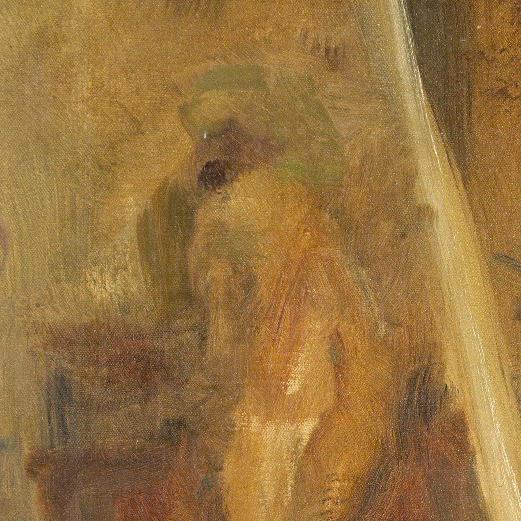 Julius Paulsen, Autoritratto con modella, Pittura a olio 6