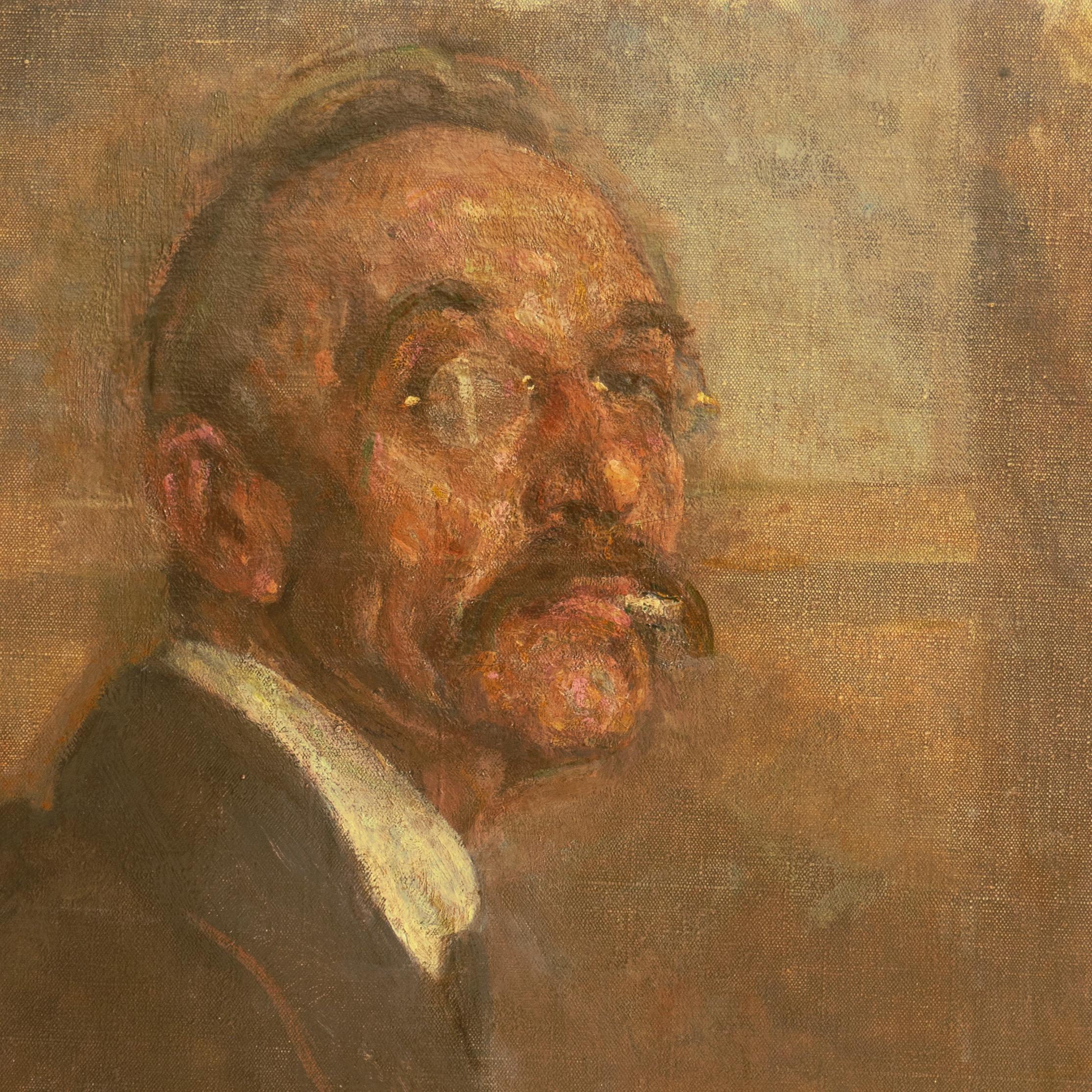'Self-Portrait', Paris Salon, Royal Danish Academy, Impressionist oil, Benezit For Sale 1