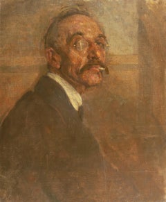 'Self-Portrait', Paris Salon, Royal Danish Academy, Impressionist oil, Benezit
