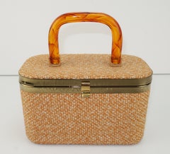 Julius Resnick Tweed Box Handbag, 1960's