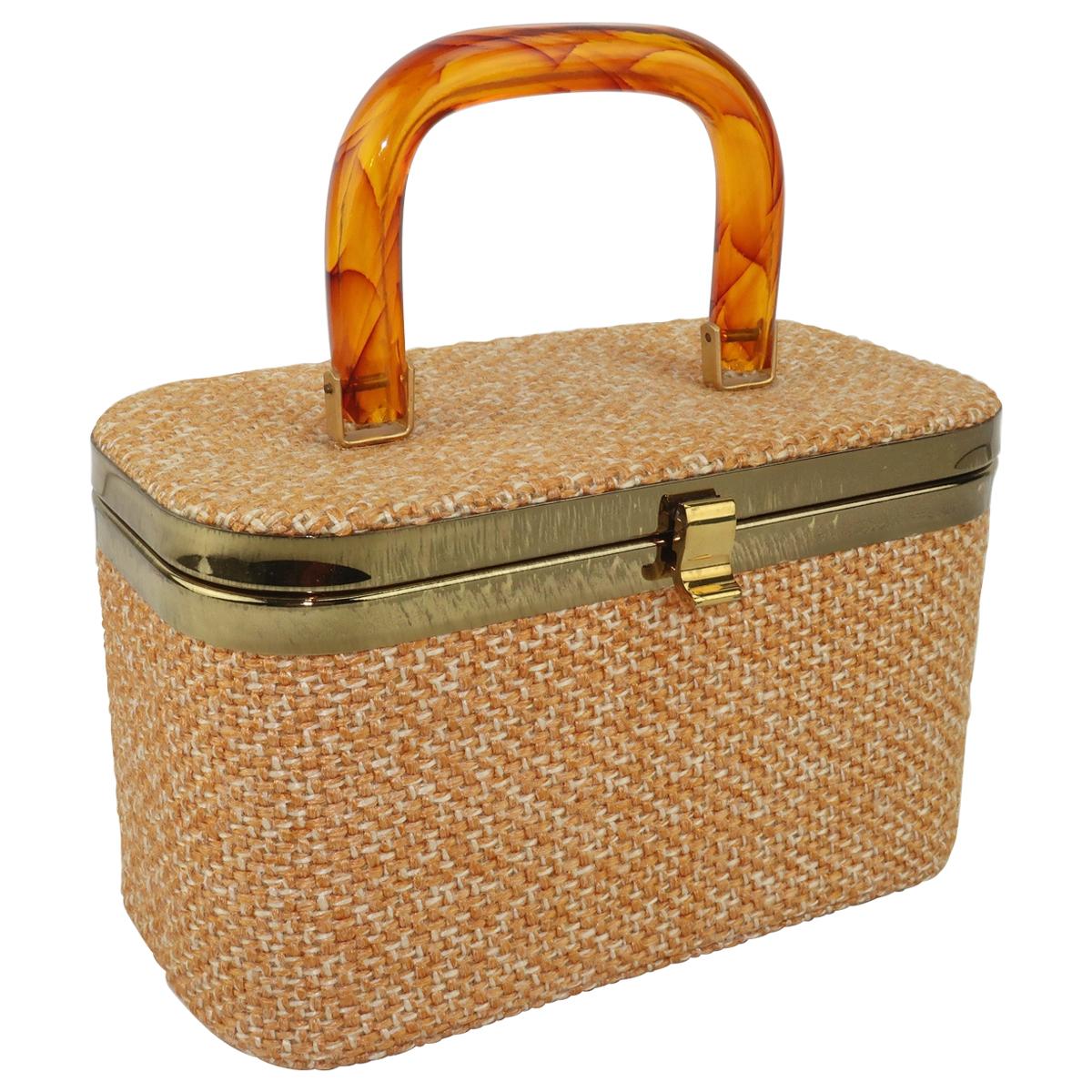Bags, Julius Resnick Tweed Box Handbag 196s