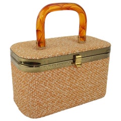 Julius Resnick Tweed Box Handbag, 1960's