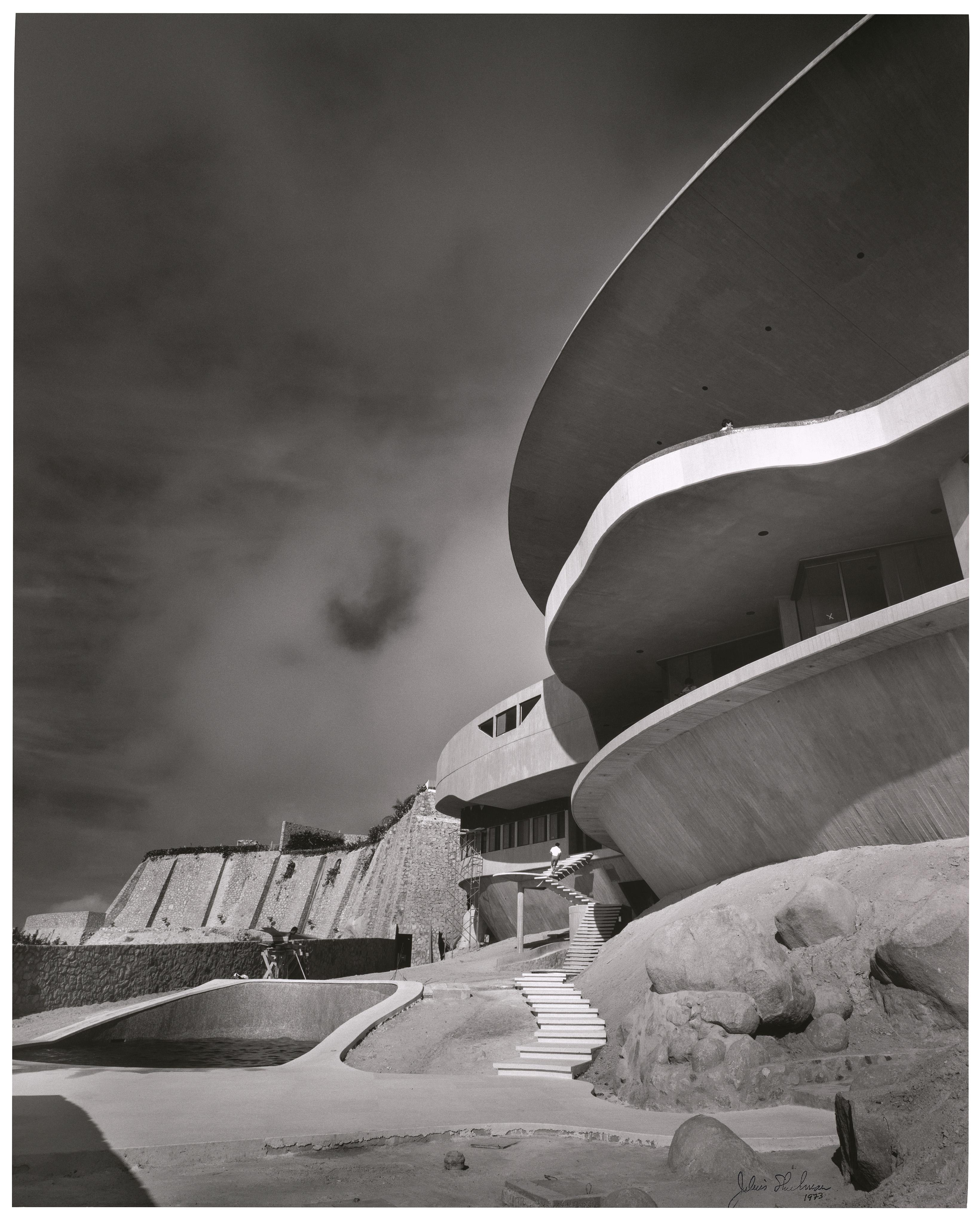 Shulman, John Lautner Arango House, Acapulco, Mexico, Black & White Photography