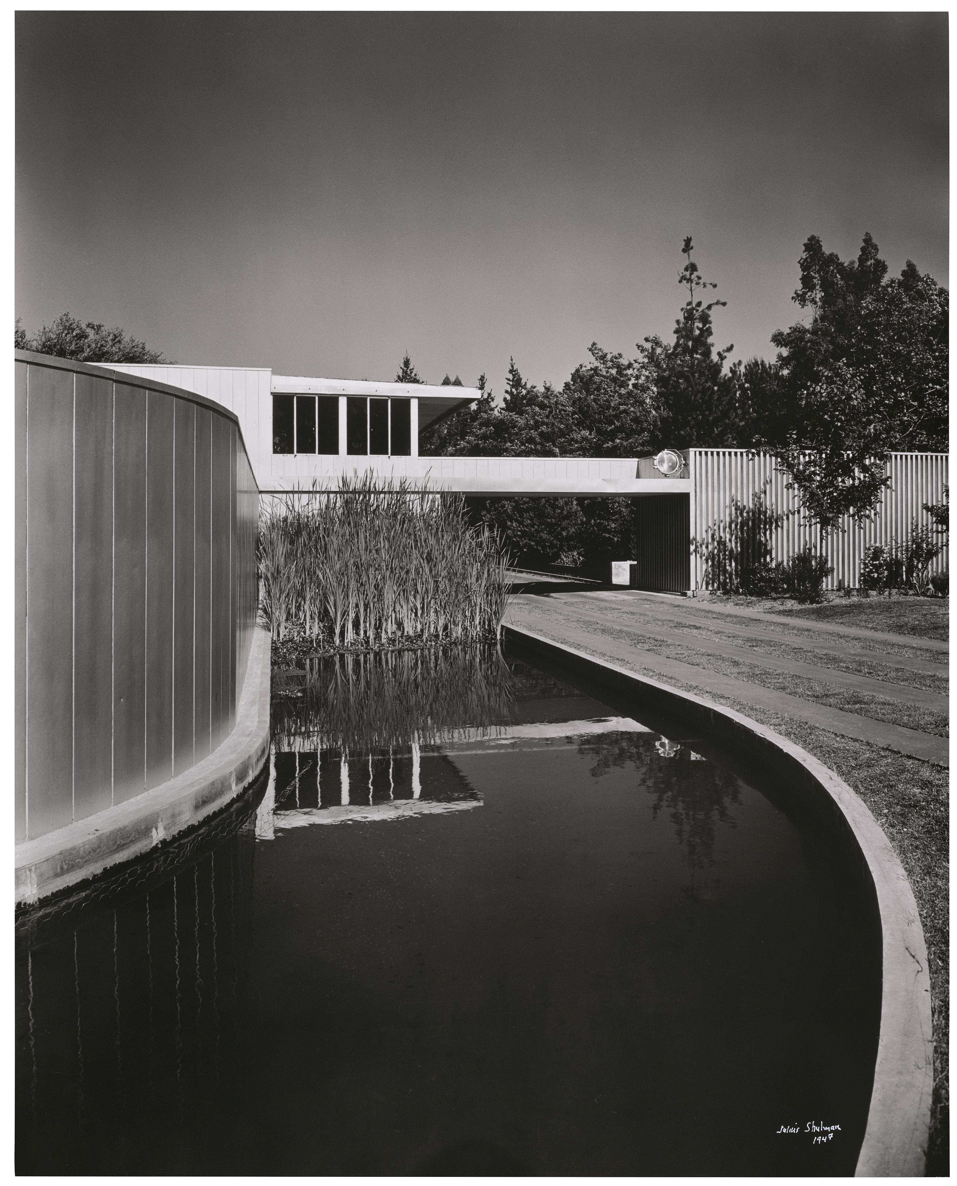 Shulman, Neutra, Von Sternberg House, Northridge, CA, Black & White Photography