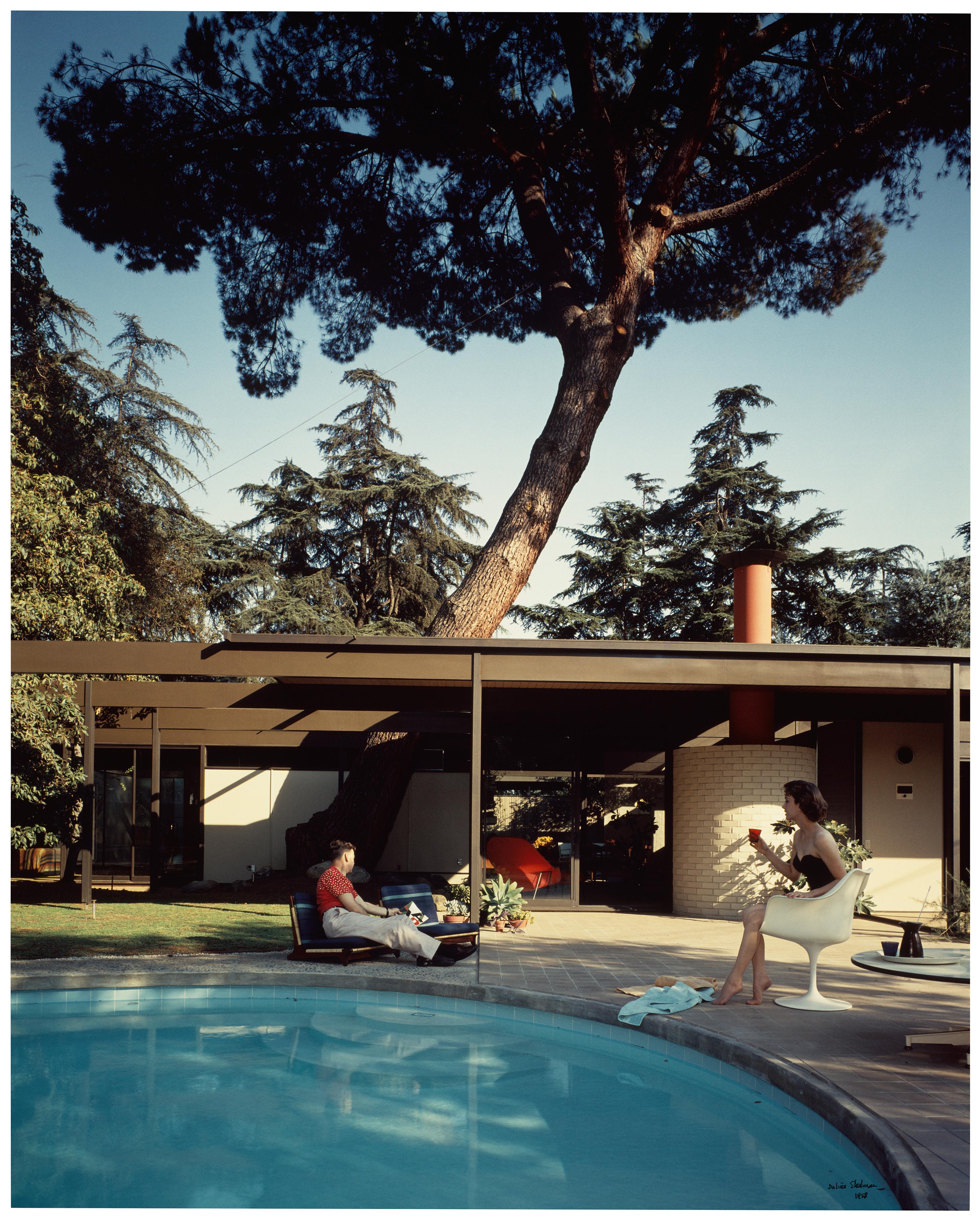 Julius Shulman Color Photograph –  Shulman, Buff, Riemen, Hensman. Case Study House #20, Farbfotografie