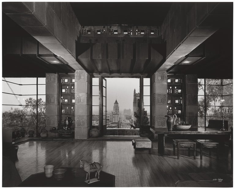 Julius Shulman Shulman, Frank Lloyd Wright, Freeman House, LA, Black