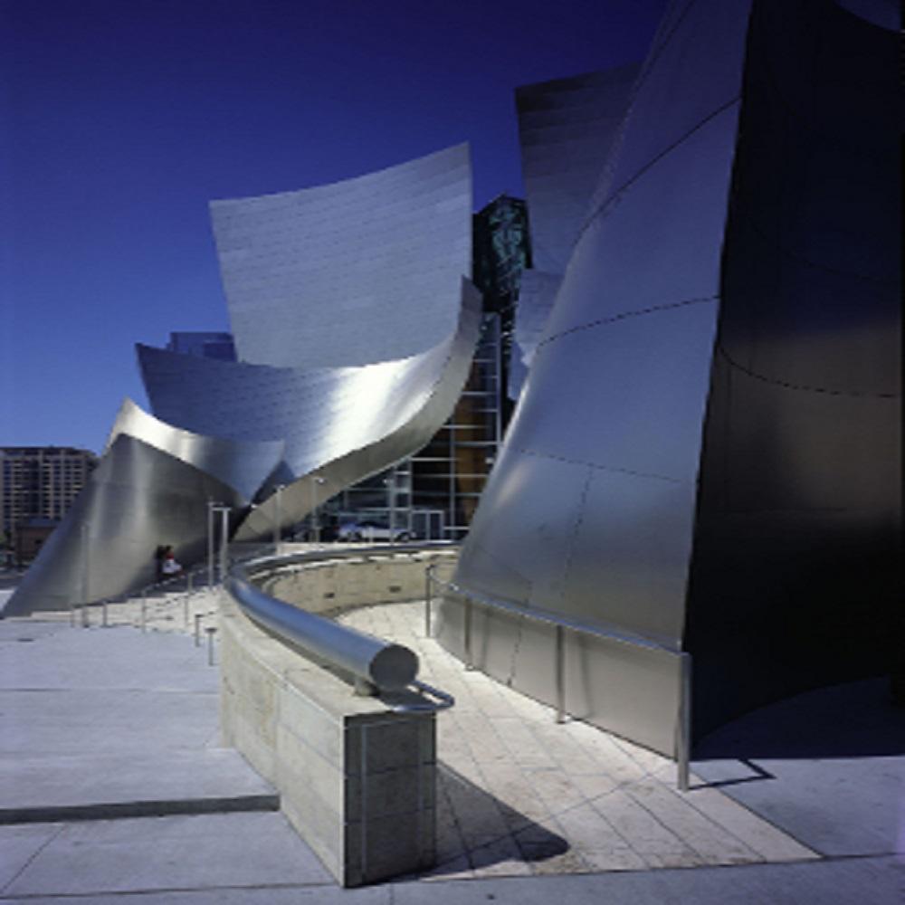 Julius Shulman Color Photograph - "The Disney Concert Hall" Los Angeles, California. Frank Gehry