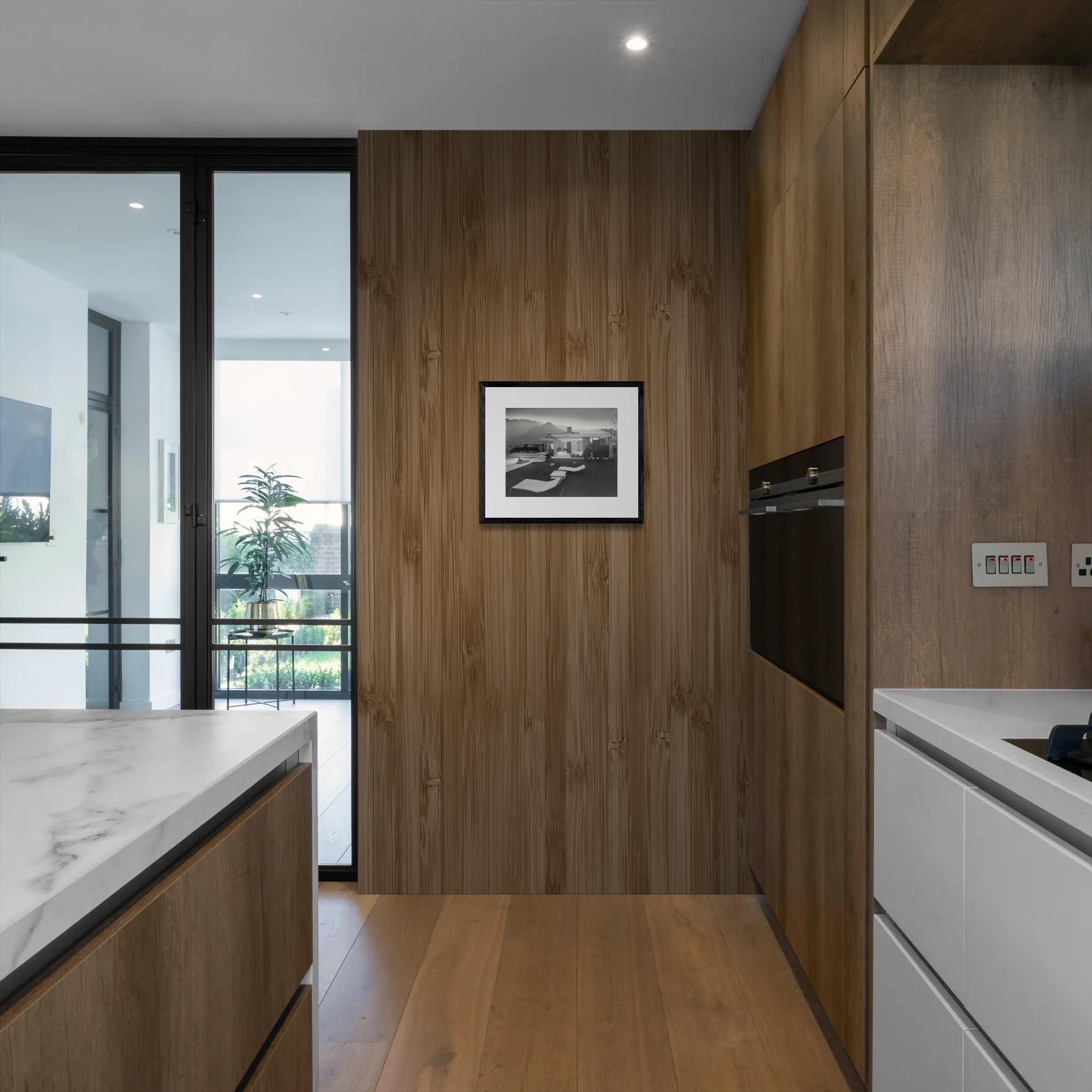 Das Kaufmann Desert House, 1947 (Palm Springs, Ca. Richard Neutra) (Grau), Color Photograph, von Julius Shulman