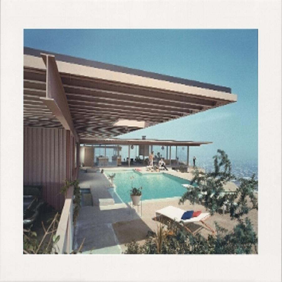 Julius Shulman Color Photograph - "The Stahl House - Pool" Case Study House #22. Los Angeles, Cal. Pierre Koenig 